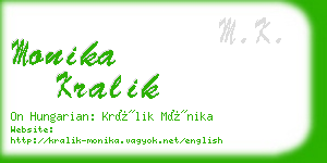 monika kralik business card